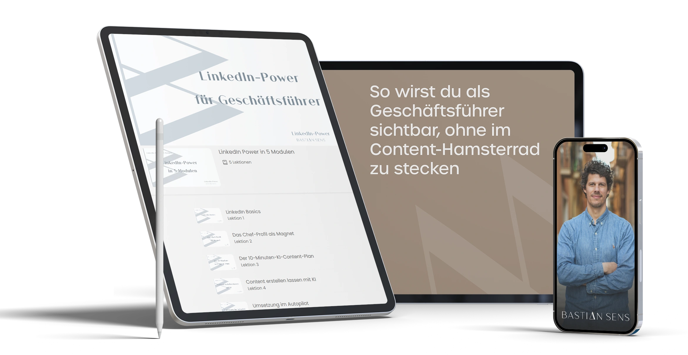 LinkedIn-Power für Geschäftsführer - Mockup Design